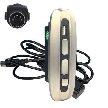 Imagem de Interruptor reclinável elétrico, oval com 5 botões, reposição de 5 pinos em linha, cama de elevação para sofá elétrico com porta de carregamento USB para Okin Limoss Lazboy Pride Catnapper Golden