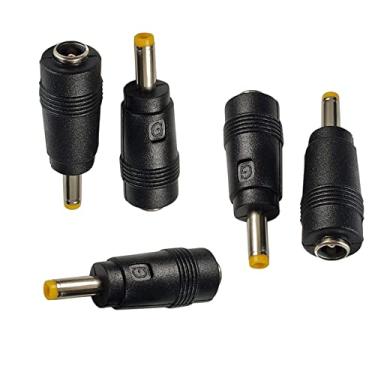 Imagem de KOMITASUI Conector de alimentação CC 5,5 x 2,1 mm fêmea para conector de barril adaptador macho de 4,0 x 1,7 mm para PSP, câmera CCTV, MD, gravador de fita, rádio - pacote com 5