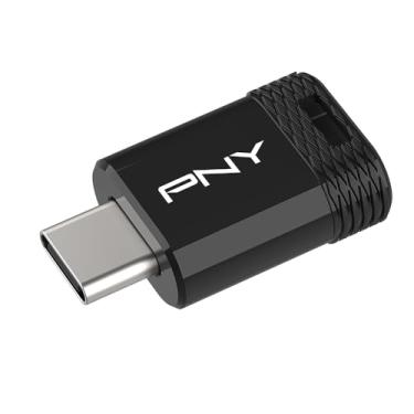 Imagem de Flash Drive USB 3.2 tipo C PNY Elite-X de 256 GB – leitura de até 200 MB/s, gravação de até 100 MB/s, desempenho avançado, armazenamento de dados portátil conveniente, design de ajuste ultracompacto,