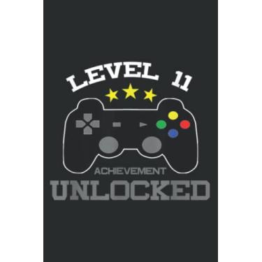 Imagem de 11Th Birthday Design Level 11 Achievement Unlocked Meme: Lined Notebook: 6" x 9", 100 Pages, Notebook Journal For Lady, Girls And Women. Perfect Possum Blank Lined Notebook Journal Gift Ideas.