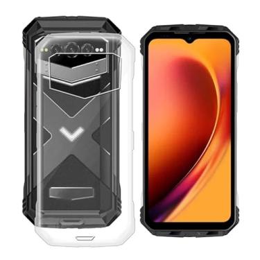 Imagem de HGJTFANY Capa de telefone para Doogee V Max Plus (16,7 cm), capa de silicone macio transparente à prova de choque [ultrafina] [antiamarelamento] Capa de TPU flexível para Doogee V Max Plus -