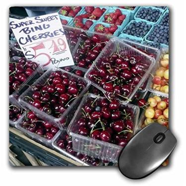 Imagem de 3dRose Mouse pad 20 x 20 x 0,25 polegadas, Washington, Seattle, Pike Place Market Produce (mp_96465_1)
