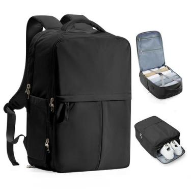 Imagem de Mochila de Viagem Suratio - Grande, Aprovada para Voos - Preta