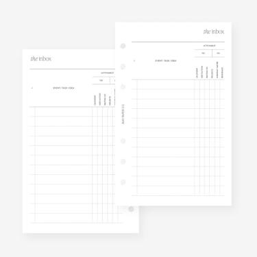 Imagem de Franklin Covey Compact The Inbox Planner Agenda refil para fichários FC Compact com 6 furos 10 x 17 cm