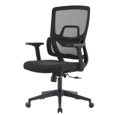 Imagem de Cadeira Escritório NR-17 Chelsea Diretor c/ Braços Fratini Encosto Tel