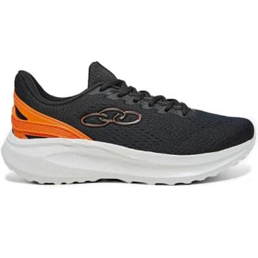 Imagem de Tênis Olympikus Triunfo 3 Masculino - Preto e Laranja - 37