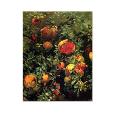 Imagem de FLUCK famosas pinturas a óleo reprodução, romãs, maiorca pinturas a óleo grandes e modernas galeria de paisagens envolvidas obras de arte giclée70 x 90 cm (28 x 35 in) sem moldura