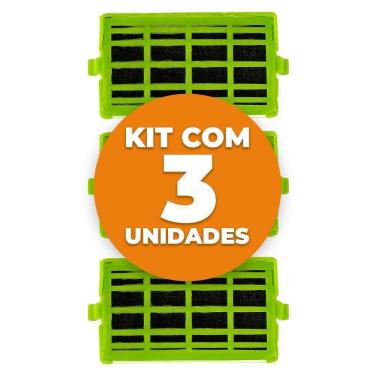 Imagem de Filtro De Ar Anti Odor Refrigerador Consul Brastemp W10515645 3 Unidades