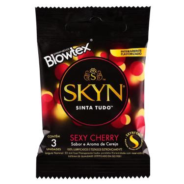 Imagem de Preservativo Skyn Sexy Cherry Extra Fino Sem Látex 3 Unidades
