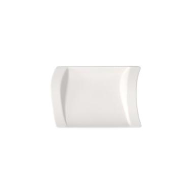 Imagem de Villeroy & Boch New Wave Suporte de prato/molho para picles, 21 x 15 cm, porcelana premium, branco