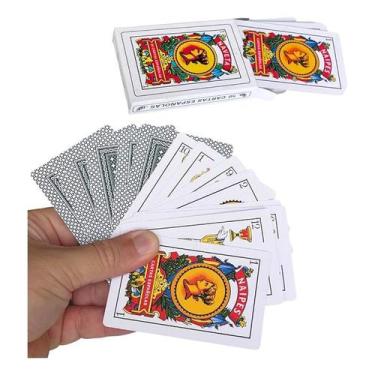 Imagem de Kit 2 Baralho Truco Espanhol Tradicional 50 Cartas Canastra - Naveta
