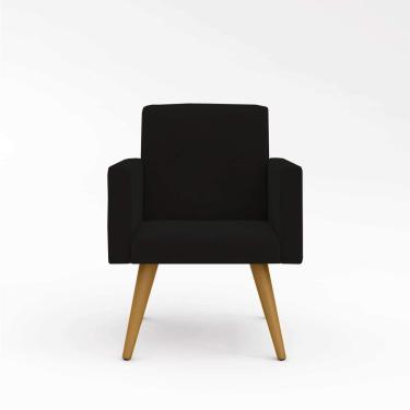 Imagem de Cadeira Decorativa Para Quarto – Balaqui Decor Cor:preta