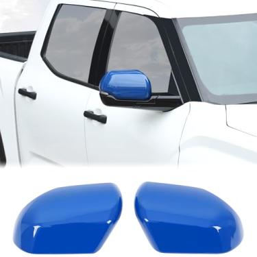 Imagem de Acabamento da tampa do espelho retrovisor da porta do carro compatível com Toyota Tundra/Sequoia 2022-2025 Acessórios de capa protetora da tampa do espelho retrovisor lateral, serve apenas com a