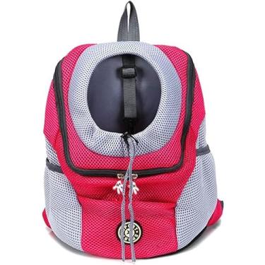 Imagem de Mochila Confortável Para Transporte De Animais De Estimação, Saco De Transporte Para Gato Cão Filhote, Confortável E Respirável, Para Animais De Estimação Viagem Caminh, Orange