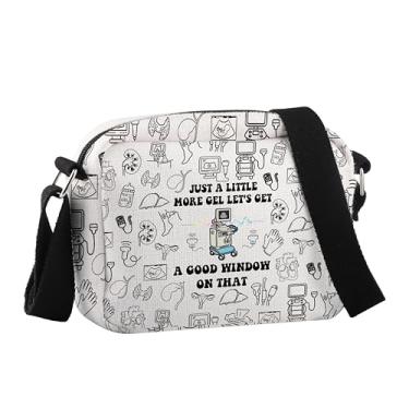 Imagem de JNIAP Bolsa tiracolo ultrassom Tech Gift ultrassonografista RDMS Grad Gift, Just a Little Hcb