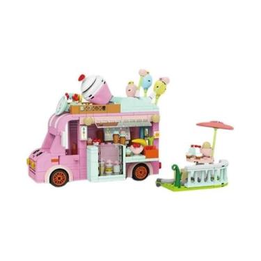Imagem de Meninas Princesa Blocos De Construção Sorvete Modelo Carro Espaço De B
