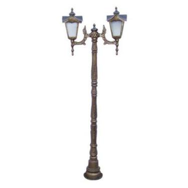 Imagem de Poste Madri com 02 Luminárias Área Externa Jardim Piscina - Luminárias