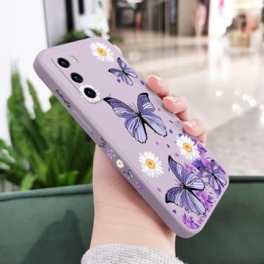 Imagem de Capa de celular com borboletas roxas para Huawei P40 P50 P30 P20 Pro Lite Nova 5t Y7A Mate 40 30 20 Pro Lite, capa de silicone líquido, roxo claro 2, para P30 Pro