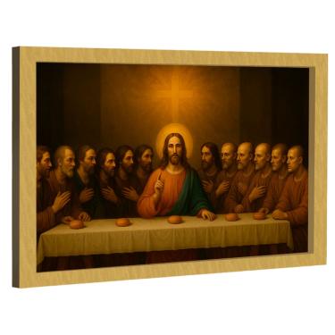 Imagem de Quadro Decorativo Santa Ceia Realista