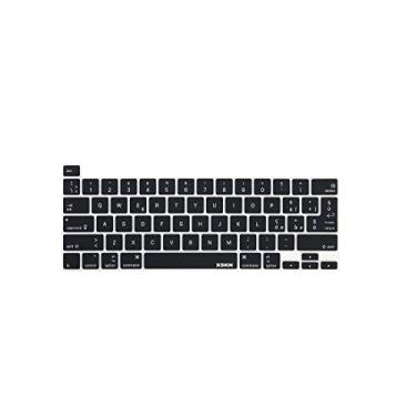 Imagem de XSKN Capa de teclado de silicone preta em língua italiana para modelos Touch Bar 2019 novo MacBook Pro 16 polegadas A2141 2020 novo MacBook Pro 13,3 polegadas A2251 A2289 A2338 M1 teclado versão comum