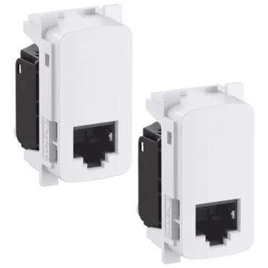 Imagem de Kit 2 Tomada Rj45 Branca Cat5e Lcs2 Zeffia 680158 Legrand - PIAL