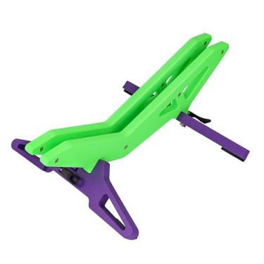 Imagem de MAKELEN Suporte de estacionamento ajustável para bicicletas de 16 a 29 polegadas, compatível com largura de pneu 23c-3.0 – plástico resistente, fácil instalação, design elegante em dois tons (verde e