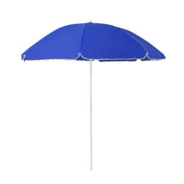 Imagem de Guarda Sol De Praia Azul Altura Ajustável 117cm Até 180cm