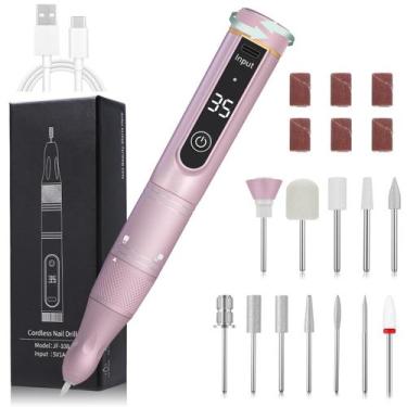 Imagem de Display LCD recarregável sem fio Nail Drill Meremit 35000RPM