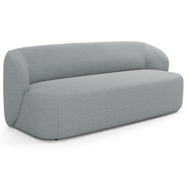 Imagem de Sofá 2 Lugares Orgânico Para Sala De Estar Living 170cm Heidy F04 Linho Cinza - Lyam Decor