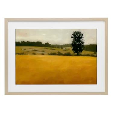 Imagem de Stupell Industries Impressão emoldurada de bétula de paisagem de memória de outono design sob vidro por Megan Lightell, 35 x 50
