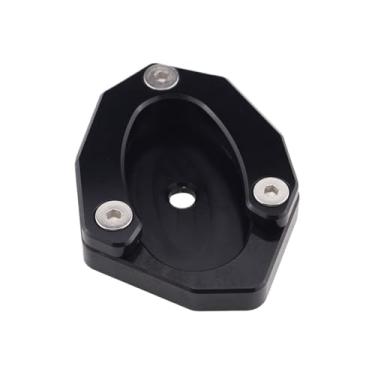 Imagem de jininshengxindianzi Compatible With Z650 Z800 Z900RS Cafe Kickstand Sidestand Extension Enlarger Pad Modified Side Support Seat Small Foot Pad(Black)