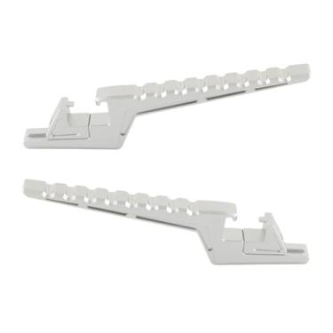 Imagem de Generic Apoios para os pés do passageiro da motocicleta, pedais traseiros, suporte de extensão antiderrapante para pedais do passageiro para bicicleta, Prata