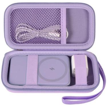 Imagem de Estojo para bateria magnética Anker, carregador portátil sem fio dobrá