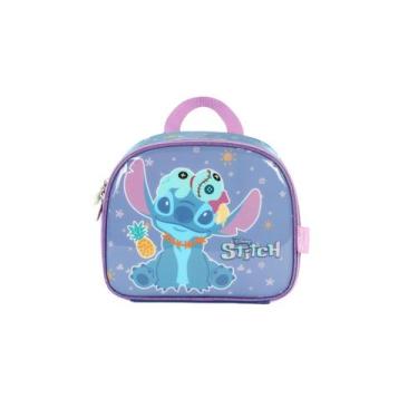 Imagem de Lancheira Térmica Stitch Infantil Escolar Meninas Passeio, Violeta