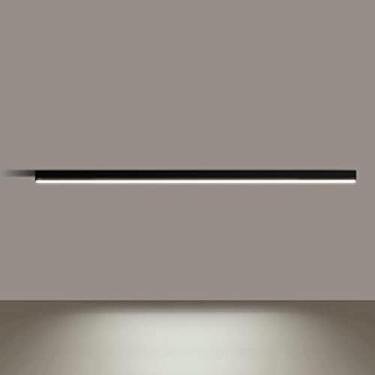 Imagem de Luz De Teto Semi Embutida Linear Led Lustre Minimalista Luminária De Iluminação, Lâmpada Moderna De Perto Ao Teto Lustres De Faixa Longa Para Sala De Estar Corredor Quarto, 4000 K, 106.5cm