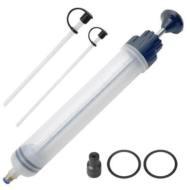 Imagem de ASMEFY Extrator de bomba de troca de óleo, seringa manual de transferência de fluido com mangueira, ferramenta de sucção de combustível automotivo