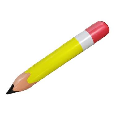 Imagem de Fenteer Balão inflável em formato de lápis para decoração de festa de formatura, suporte para lápis gigantes para quintal, Amarelo