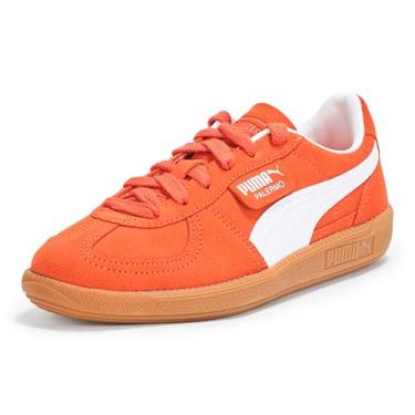 Imagem de PUMA Tênis infantil unissex Palermo (criança pequena), Redmazing/PUMA branco, 18