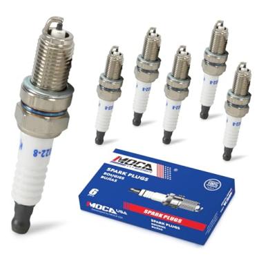 Imagem de MOCA 4339 Pacote de 6 velas de ignição serve para BMW 2006-2008 Z4 3.2L, 2001-2003 Z3 3.2L, 2001-2006 M3 3.2L, 1990 para Lamborghini Diablo 5.7L