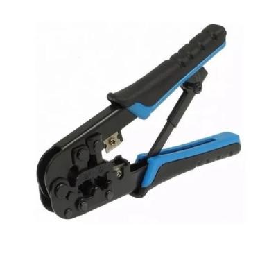 Imagem de Alicate De Crimpar Rj45 RJ11 Com Catraca Profissional Para Cabo De Rede