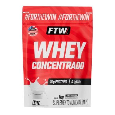 Imagem de Whey Concentrado Refil 1Kg FTW, Leite