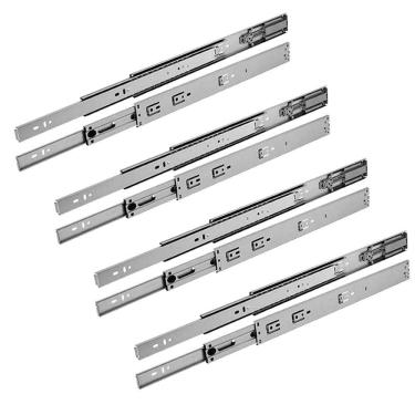 Imagem de Corrediças telescópicas gaveta trilho zincada 40cm 4 pares