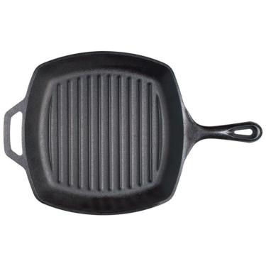 Imagem de Frigideira de Ferro Fundido Pré Temperada, LODGE L8SGP3PLT, Preto