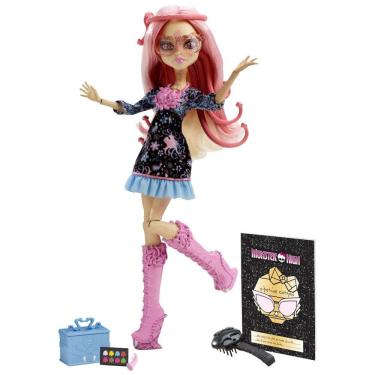 Imagem de Monster High Boneca Górgona Viperina para Crianças a partir de 6 Anos, MATTEL BDD85, Rosa