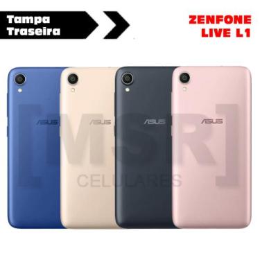 Imagem de Tampa traseira celular ASUS modelo ZENFONE LIVE L1, PRETO