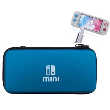 Imagem de Case Mini Bag Bolsa de Transporte Capa De Proteção Compatível com Console Switch Lite (Azul)