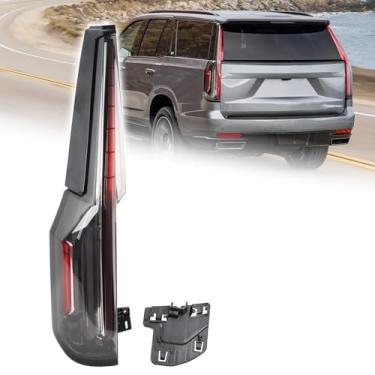 Imagem de KAMDKI Conjunto de luz traseira LH adequado para Cadillac Escalade ESV 2021-2024 Lâmpada traseira esquerda do lado do motorista lâmpada de freio com lâmpadas LED completo com módulo 84989487 87866702