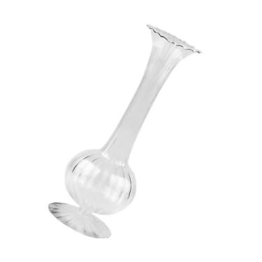Imagem de 1 vaso hidropônico de vidro transparente para arranjos de flores, enfeite de casamento elegante para móveis domésticos e exposições florais decorativas