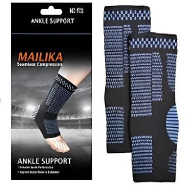 Imagem de Kit Tornozeleira Compressao Ortopedica Par Estabilizador 2 Suporte Tor