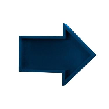 Imagem de Nicho Seta Azul Prateleira Decorativa Para Quarto Infantil Menina Menino Organizador Mobília Decor